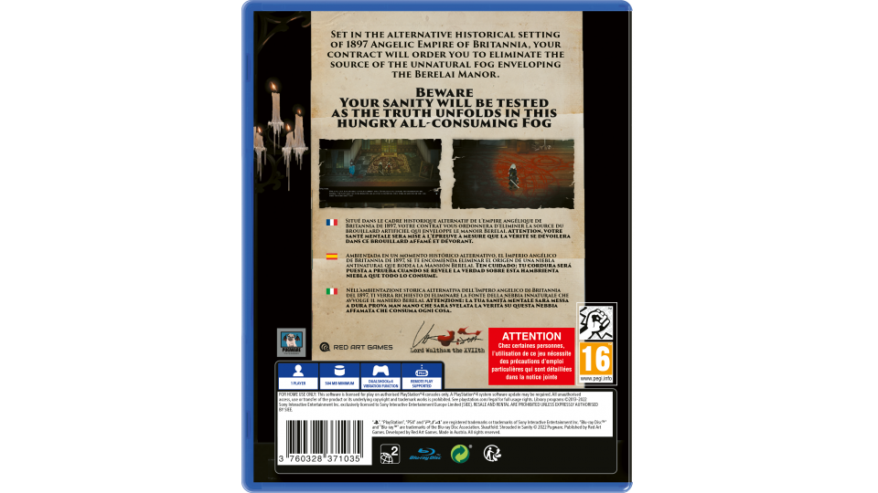 Jeu PS4 Skautfold: Shrouded In Sanity NEUF Scellé | Multilangue (FR/EN/DE/ES/IT/JP/CH)