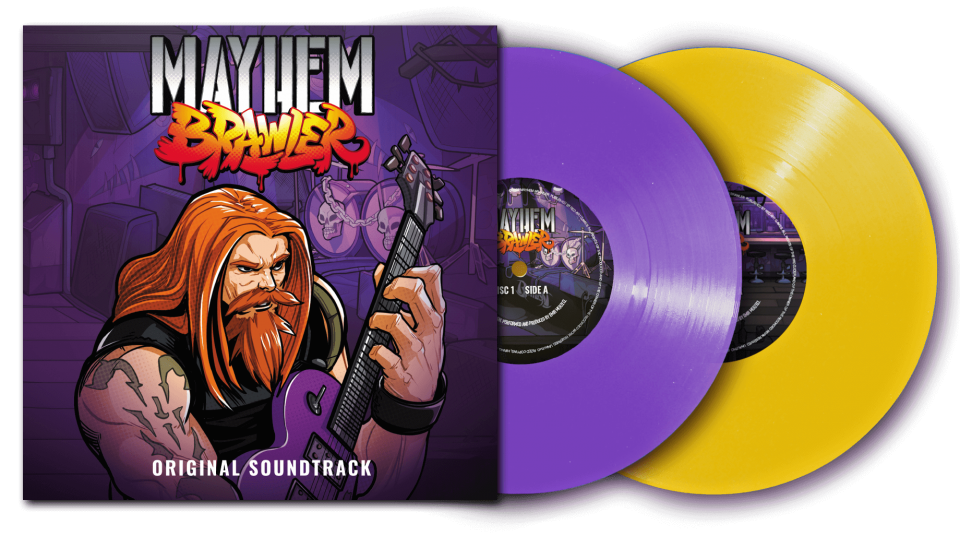 Mayhem Brawler Soundtrack 2 Vinyl LPs