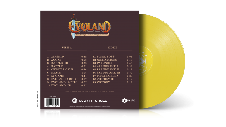 Evoland 1 Soundtrack Vinyl LP